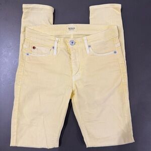 Hudson Jeans Yellow Skinny Jeans - Size 24